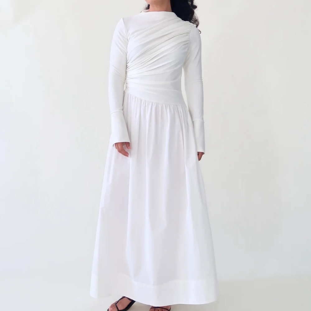 Summer Evenings Asymmetrical Draped Dress